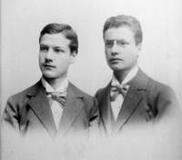 Пауль Леппин с братом (1898)