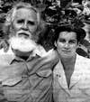 Олесь Бердник с женой Валентиной (1991 год)