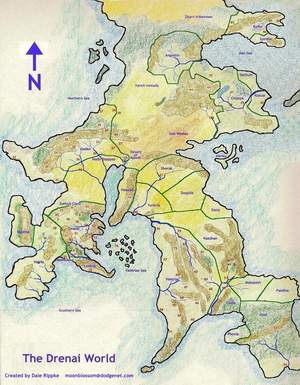 Карта империи Дренаи