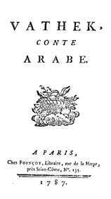 Ватек (3-е изд., Париж, 1787)